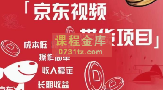 京东视频带货项目，价值3980元