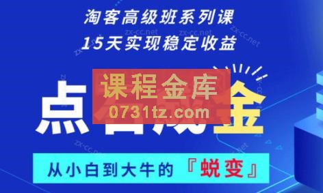 徐蔗老师·淘宝客高级班系列课
