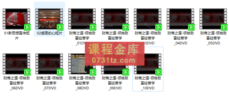 周文强《财商之道-领袖致富经营学》10集-现场视频课程