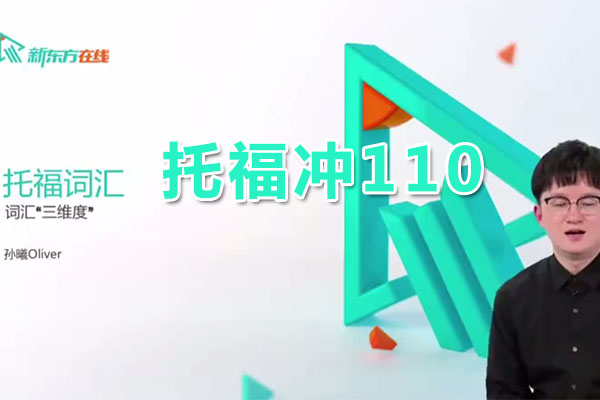 托福冲110高端旗舰版-托福词汇孙曦（含讲义）