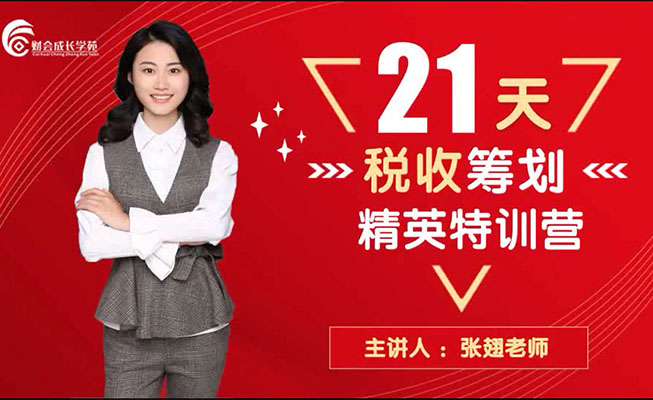 21天税收筹划精英特训营（视频+资料）