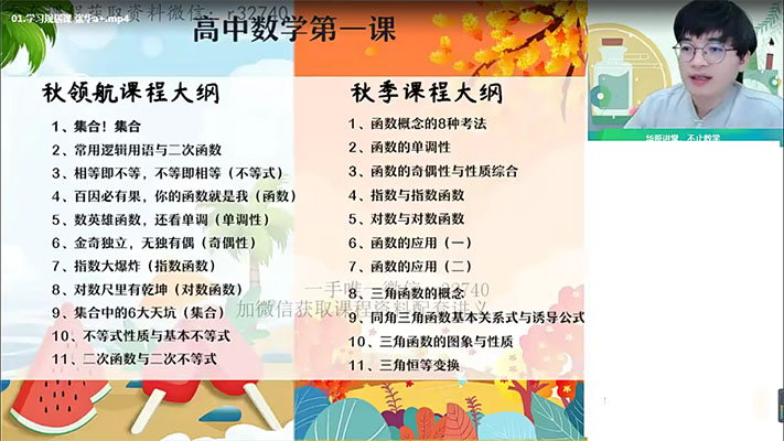 张华新高一数学A+尖端暑假班（视频+笔记+资料）