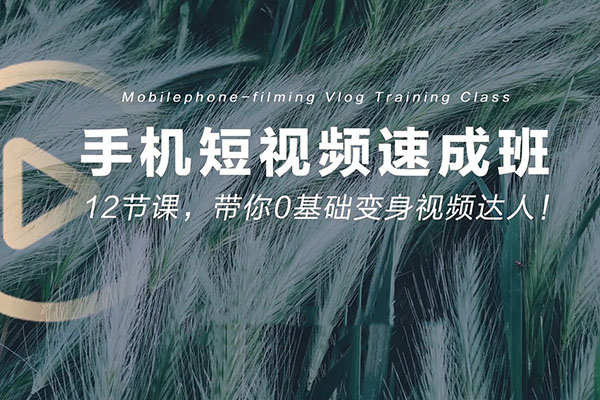 手机短视频拍摄速成班：12节课带您零基础变身视频达人