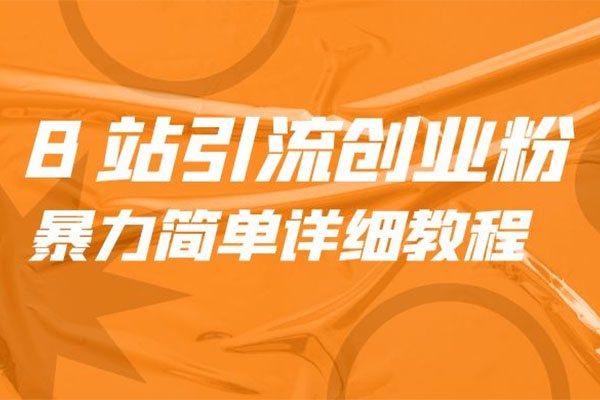 B站引流创业粉：暴力简单详细教程