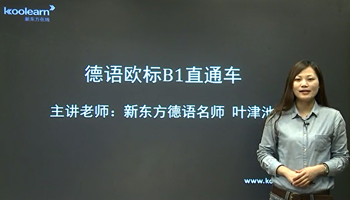 新东方德语欧标B1直通车-叶津池