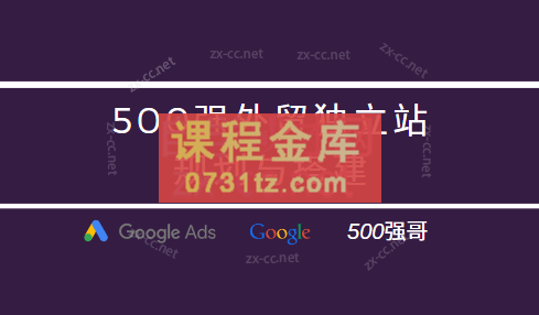 500强哥·外贸独立站规划与建站课程